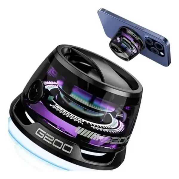 Azurtech G200 Cepini Mıknatıslı Bluetooth Speaker Android Telefon Standı 5W Mini Rgb