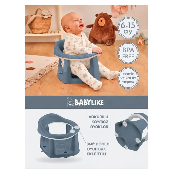 Babylike Vakumlu Bebek Banyo&mama Oturağı