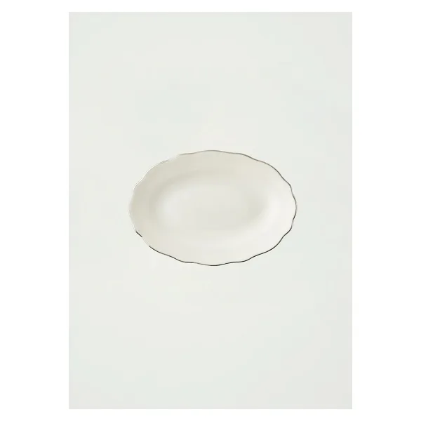 Bella Maison Victoria Silver 20 cm Porselen Sunum Tabağı