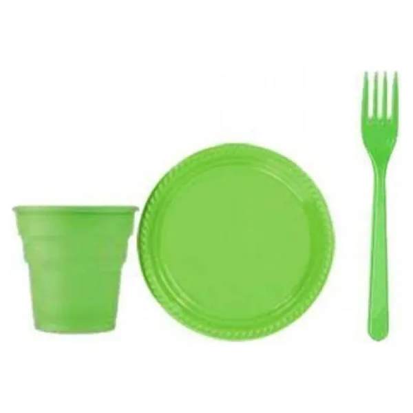Bkmc Plastik Tabak Bardak Çatal Seti 25 Li