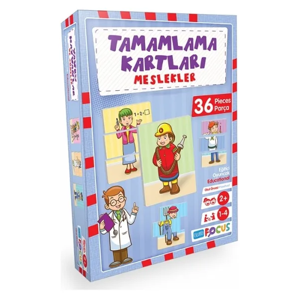 Blue Focus Meslekler Tamamlama Kartları 36 Parça