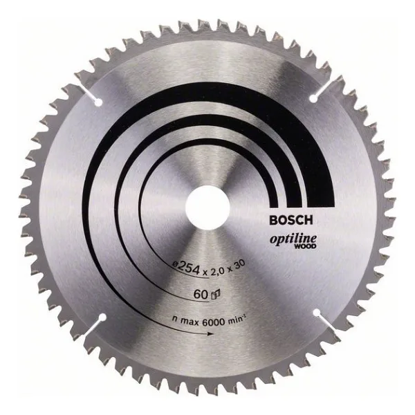 Bosch 2608640436 Optiline Wood 254x30 mm 60 Diş Daire Testere Bıçağı
