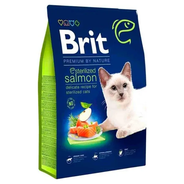 Brit Premium By Nature Cat Sterilized Salmon 8 Kg