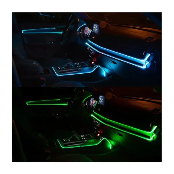 C9 Rgb Araç Içi Atmosfer Ambiyans Ip Neon Torpido LED 3 Metre USB Girişli