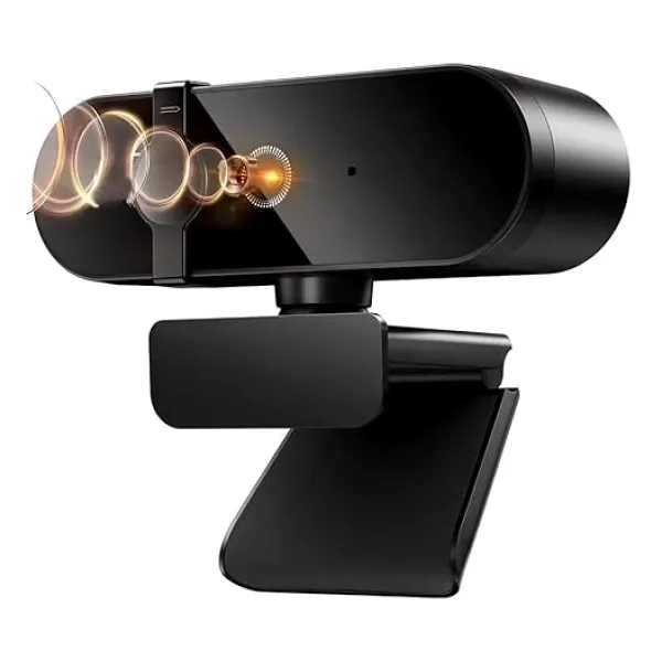 CoverZone Webcam 4K Konferans Kamera Gizlilik Bandı Dahili Mikrofon Chat Görüntülü Sohbet Yayın Kamerası Hd Video Web Kamerası 813