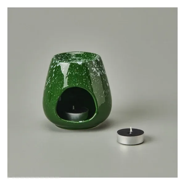 Deco Enyo Seramik Buhurdanlık - Yeşil - 11 Cm