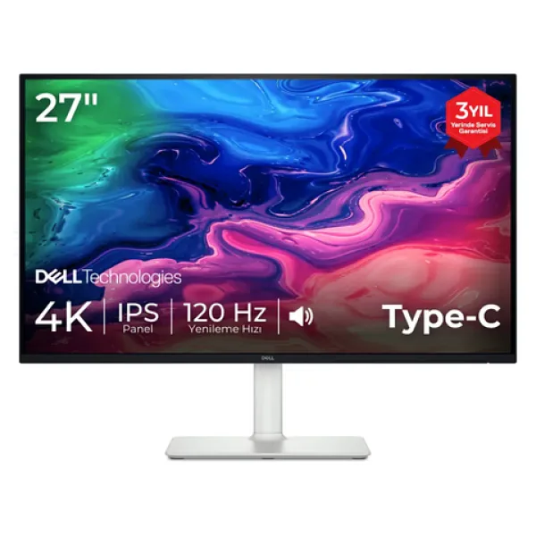 Dell S2725QC 27" 4 ms 4K Pivot IPS 120 Hz Monitör