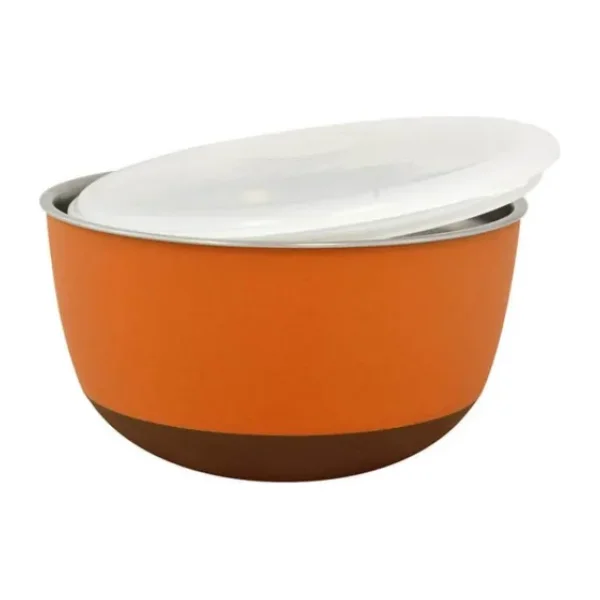 Duvo+ With Lid Bowl Mama Ve Su Kabı 2300ml Orange