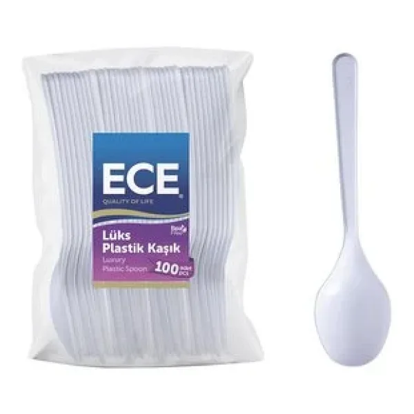 Ece Lüx Kristal 50'li Plastik Kaşık