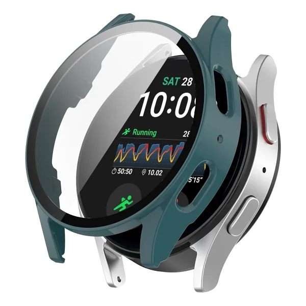 Fibaks Samsung Galaxy Watch 7 40mm Uyumlu Kasa Ve Ekran Koruyucu 360 Tam Koruma Kapak