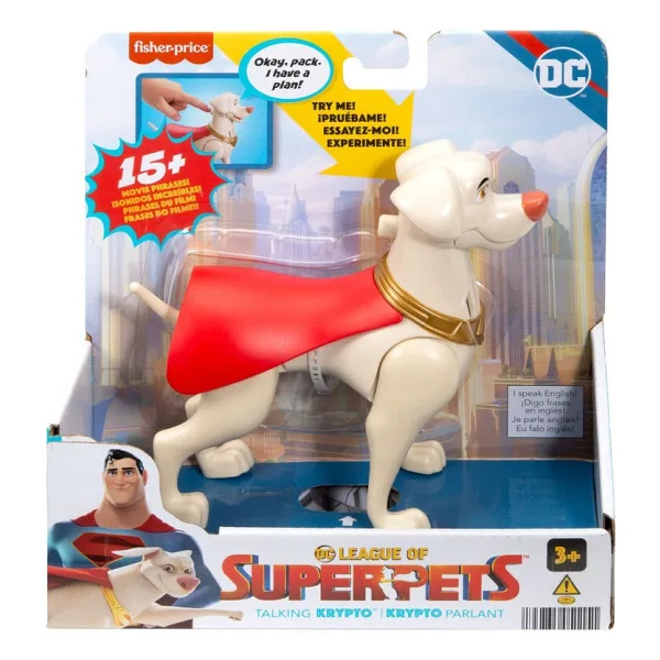 Fisher Price DC League of Super Pets Krypto Sesli Figür HJF30