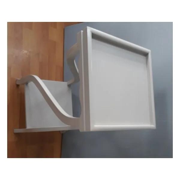 Fiskos 13202 Çiçeklik 4Ayak kare spiral Model MDF Parlak Ahşap ayak Parlak Beyaz
