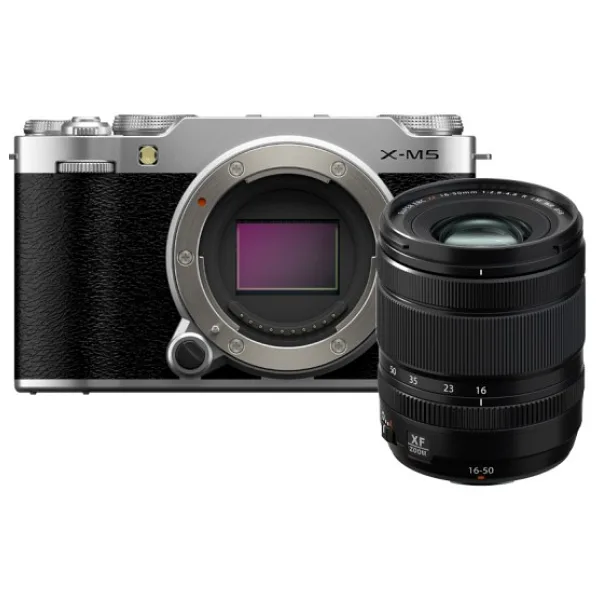 Fujifilm X-M5 + 16-50mm Lens Gümüş Aynasız Fotoğraf Makinesi