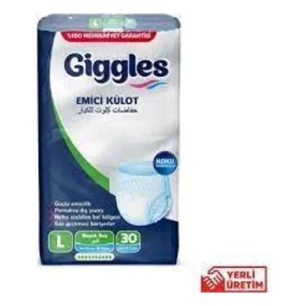Giggles Emici Külot Büyük Boy L 30'lu Hasta Bezi