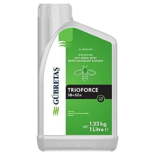 Gübretaş Trioforce 5 Bor, 5 Çinko Sıvı Yaprak Gübresi - 1 Lt