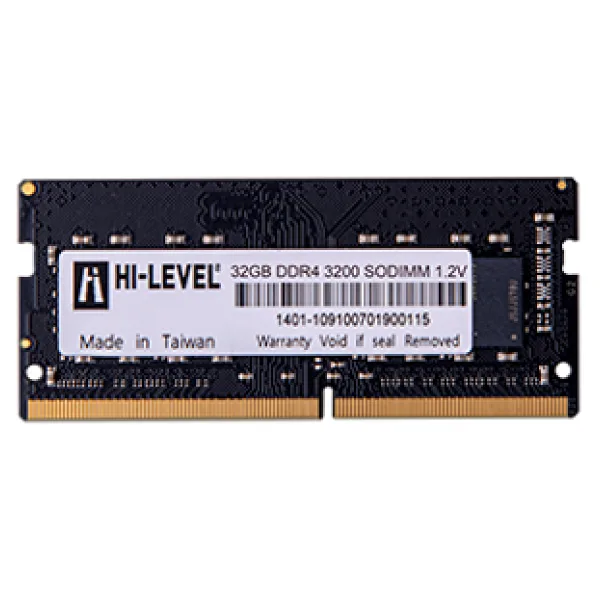 Hi-Level 32GB 3200Mhz DDR4 1.2V HLV-SOPC25600D4/32G Notebook RAM