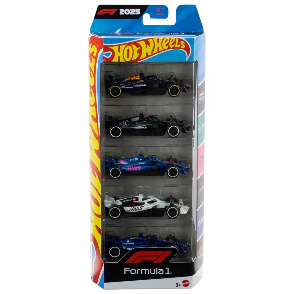 Hot Wheels 2025 Formula 1 5'li Araba Seti JLN11