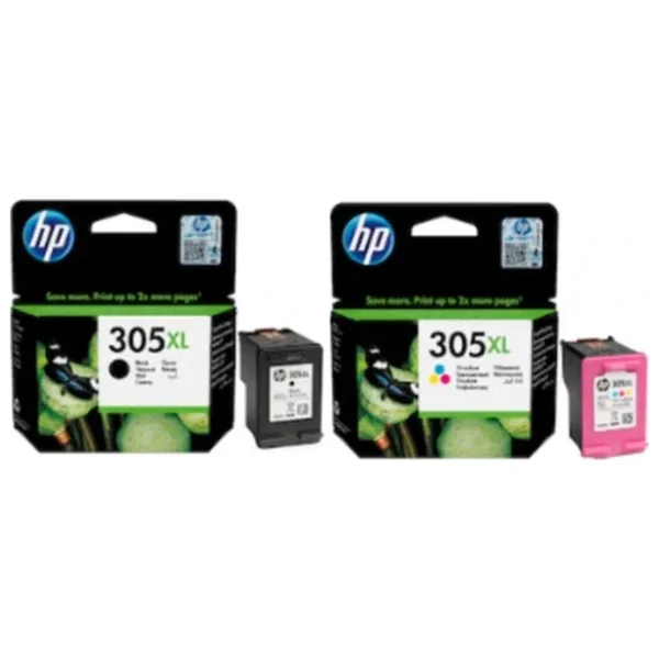 HP 305XL 3YM63AE Siyah + Renkli Kartuş
