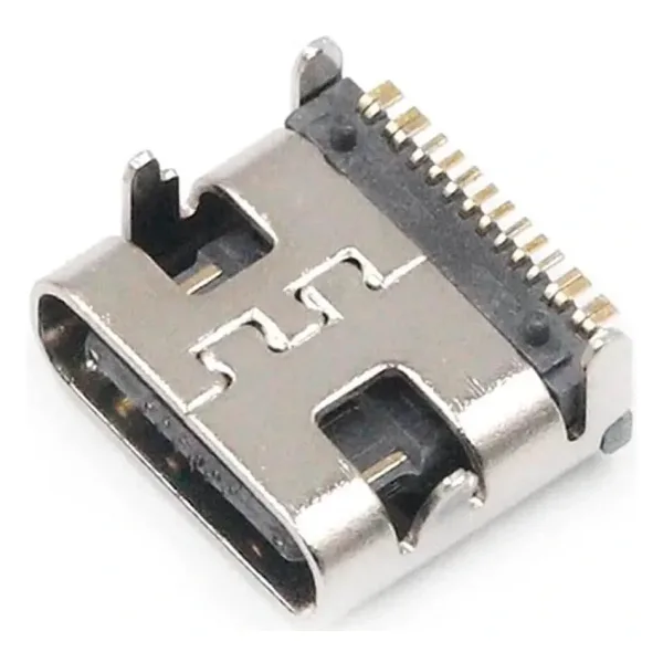 IC-266B-4 Dişi Type-C Soket USB-C Konnektör Şase 16 Pin