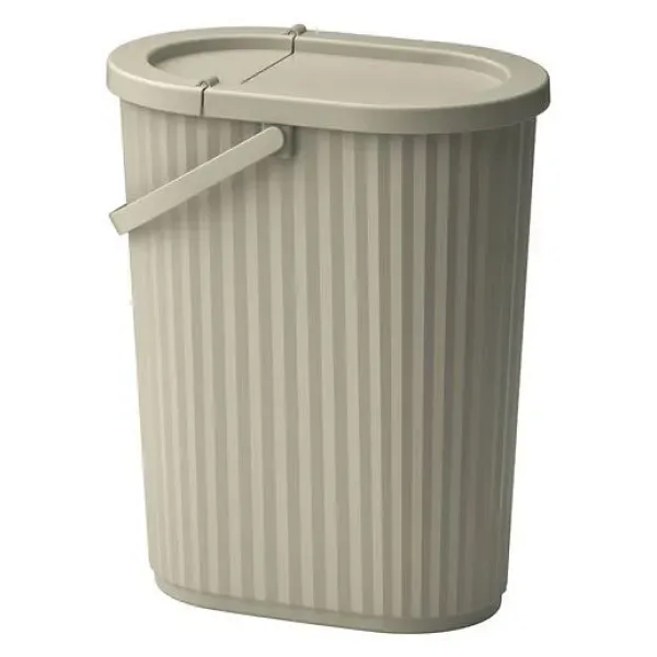 IKEA DAMMANG çöp kutusu, gri-bej, 26 lt 60559976