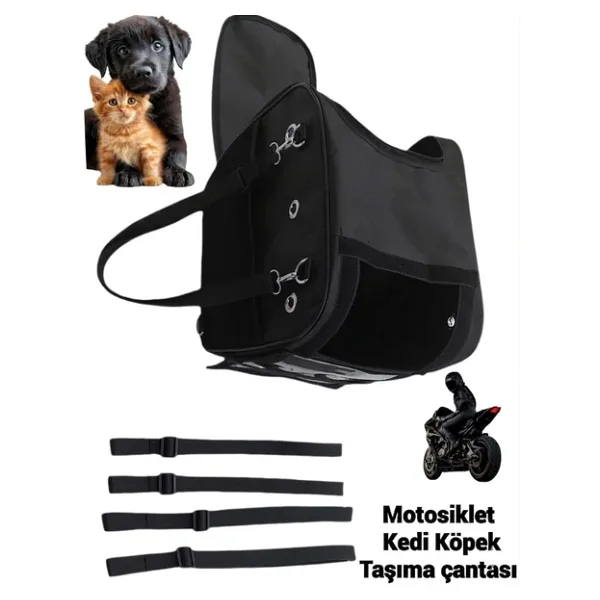 KEDİ KÖPEK TAŞIMA MOTOSİKLET ÇANTASI