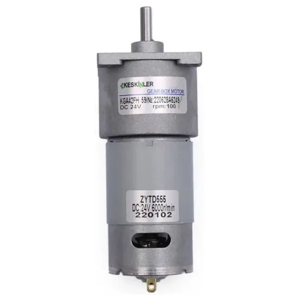KGA-42FH 24V 100rpm Redüktörlü Dc Motor