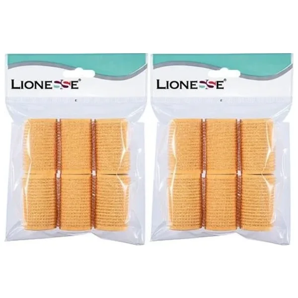 Lionesse Bigudi 1112 Süngerli Turuncu 6'lı Paket 2 Adet