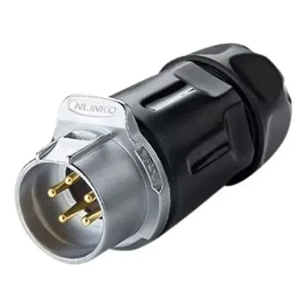 LP-20-C05PP-01-001 5-Pin Su Geçirmez Konnektör - Erkek