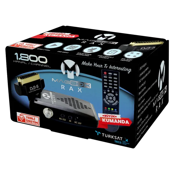 MAGBOX RAX UYDU ALICISI MINI SCART ( TKGS 'Lİ )