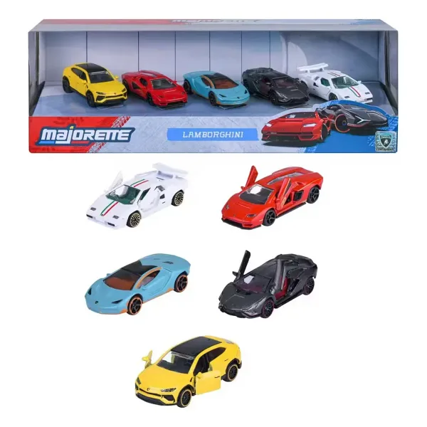 Majorette Lamborghini 5'li Araba Seti Çok Renkli