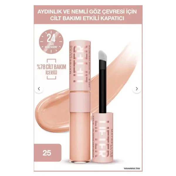 Maybelline New York Lifter Nemlendiren ve Aydınlatan 25 11 ml Likit Kapatıcı