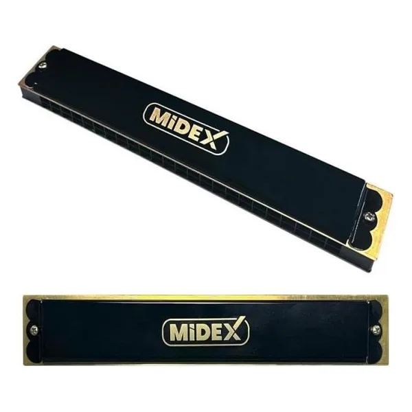 Midex HN-24BK 24 Delikli Siyah Mızıka