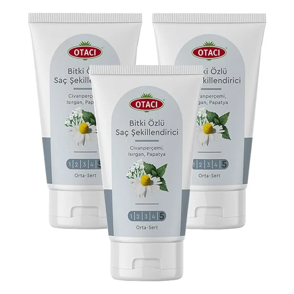 Otacı Bitkisel Saç Şekillendirici Orta-Sert 150 ml 3 Adet
