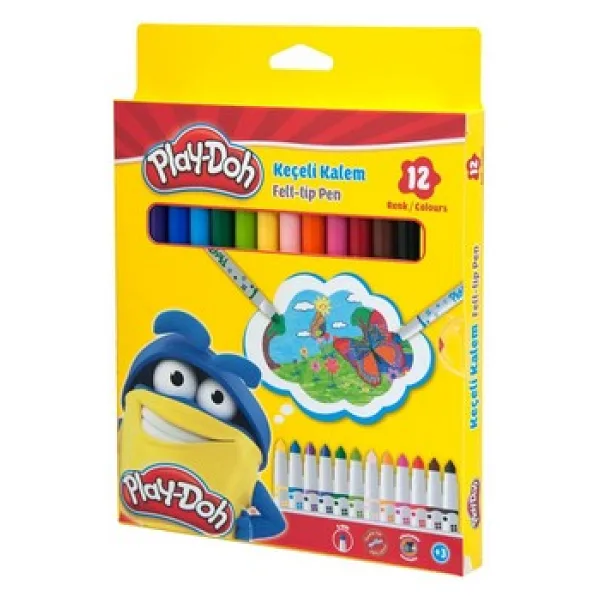 Play-Doh PLAY-KE007 5 mm 12'li Keçeli Kalem Seti