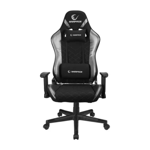 Rampage KL-R83 CARBON Üst Seviye Terletmez Kumaş Gri/Siyah Gaming Oyuncu Koltuğu