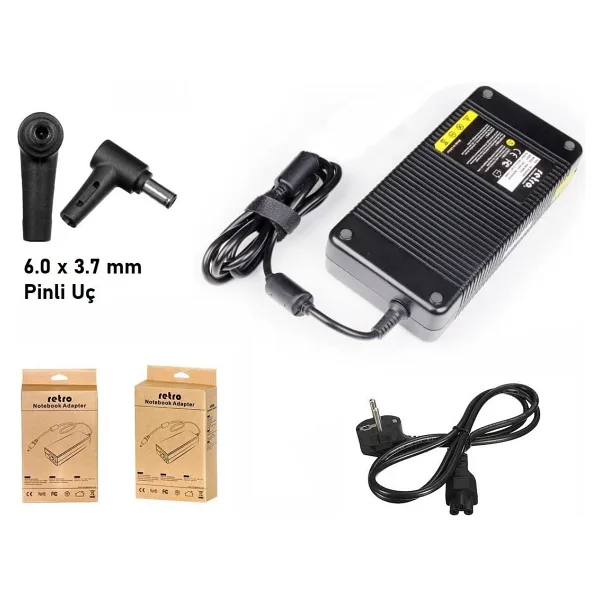 RETRO Asus 19.5V 11.8A 230W Pinli Uç (6.0 mm) Notebook Adaptör RPA-AC330