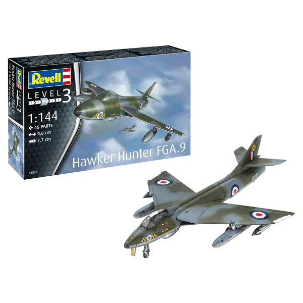 Revell 1:144 Hawker Hunter FGA.9 03833 Maket Seti