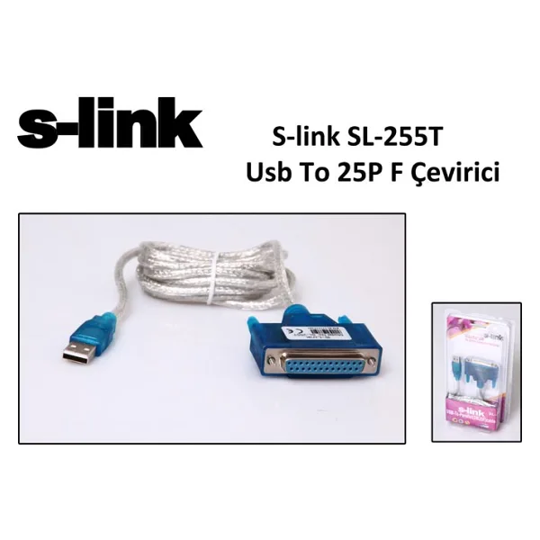 S-link SL-255T LPT Yazıcı Kablosu