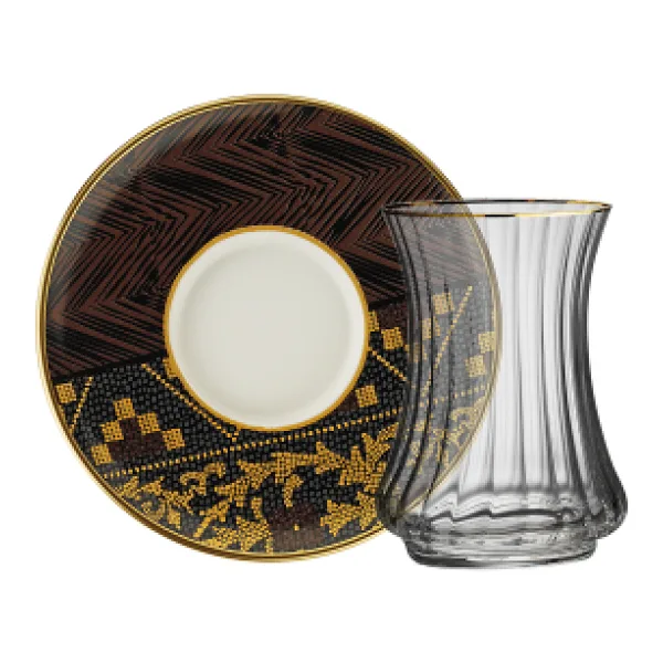 Sandro Moreno 1453 Kariye Optik 12 Parça 6 Kişilik Çay Seti 110 ml