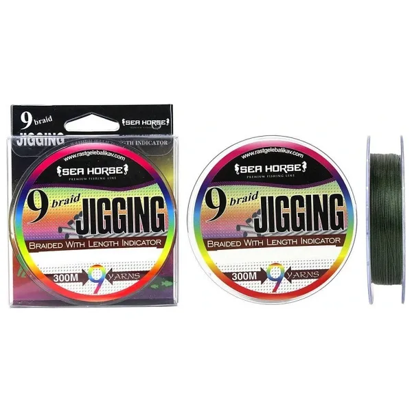 Sea Horse Jigging 9X 300 m 0.10 mm 11.76 kg Green İp Misina