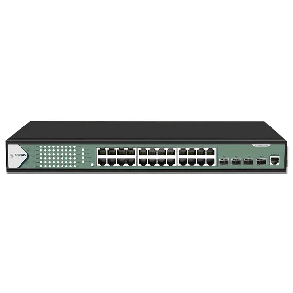 SNEXUS SN-XGS5300-28FP L3 Yönetilebilir PoE Switch | 24 Port PoE 370W + 4x10G SFP+