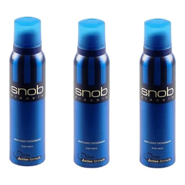 Snob Classic 150 ml 3 Adet Deo Sprey