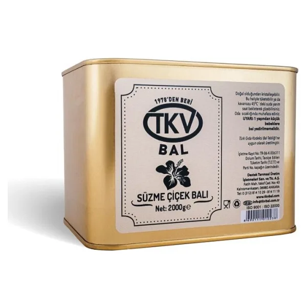 TKV 2 kg Süzme Çiçek Balı