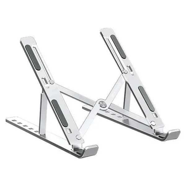 Torima Laptop Standı Katlanabilir Taşınabilir Macbook Notebook Standı JX18 Gümüş - Beyaz