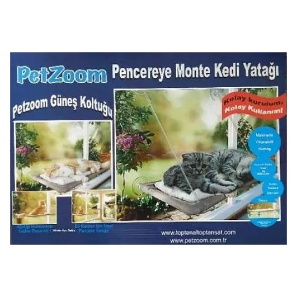 Vantuzlu Kedi Pencere Yatağı