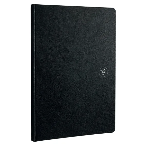 Victoria's Journals Zipper Folder Organizer Defter 14.8X21 cm A5 Siyah Noktalı