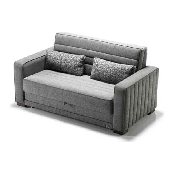 Vipa Home Bunco İkili Yataklı Olabilen Fonksiyonel Kanepe, Gri Salon ve Oturma Odası (Yatak Ölçüleri:137x190)