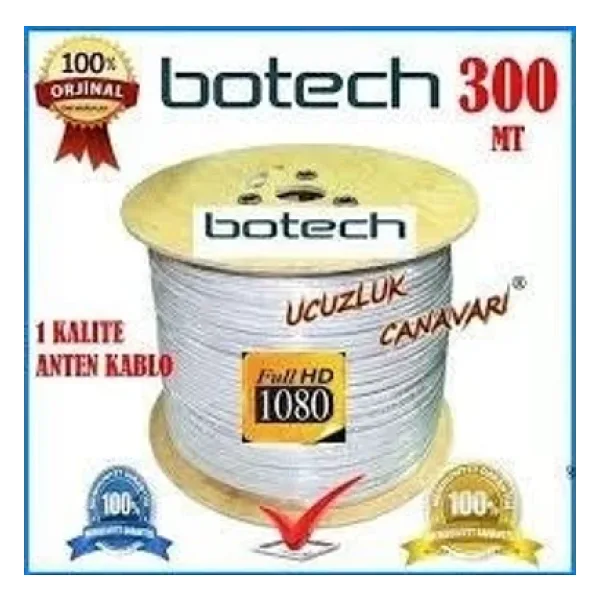 300MT KOAKSİYEL UYDU ANTEN KABLO RG 6/U4L-Findit