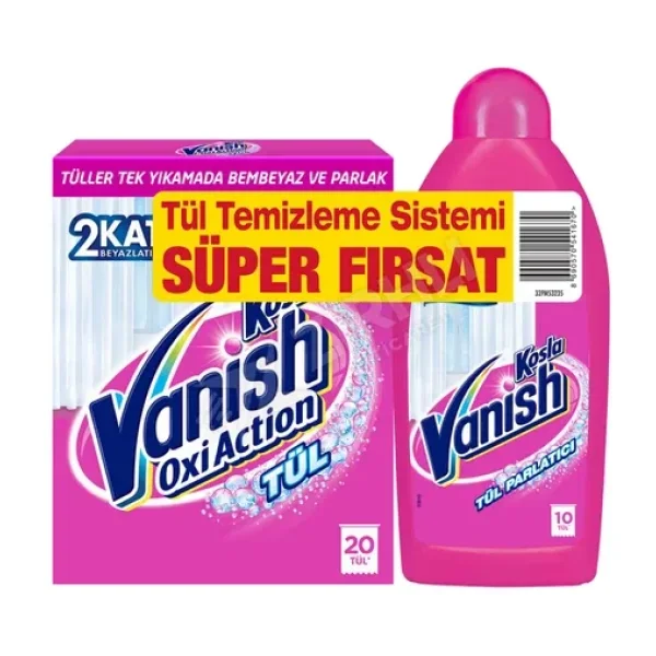 4 ADET Vanish Kosla Tül Temizleyici 2'li Set (Toz + Parlatıcı)