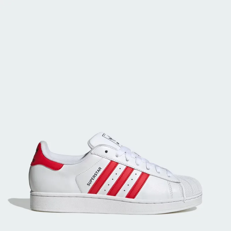 Adidas Superstar II JQ4728 Beyaz-Kırmızı Spor Ayakkabı